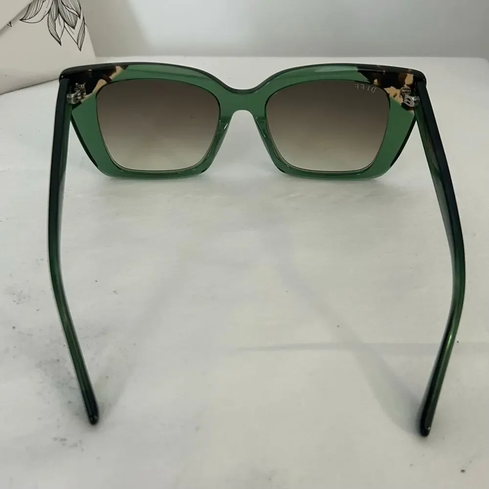 DIFF x The White Lotus Thailand Green Oversized Cat Eye Sunglasses Limited